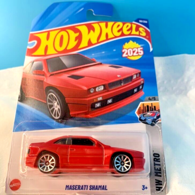 HOT WHEELS 2025 MASERATI SHAMAL ROSSO MASERATI 58/250 HYW21 S