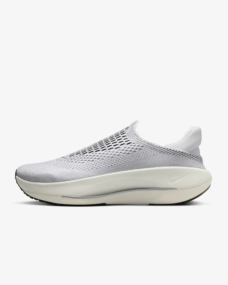 New Nike Women's Reina EasyOn Premium Shoes - Summit White/ Silver