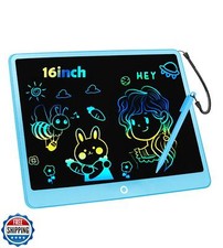 LCD Writing Tablet Doodle Board, 16inch Colorful Drawing Tablet Writing Pad,