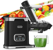 Aeitto Juicer Machine , Slow Juicer with 3.6 Inch Wide Chute
