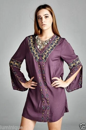 Purple Regular Size Dresses for Women