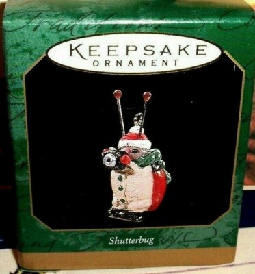 Shutterbug`1997`Miniature-Ladybug Taking Holiday Pictures,Hallmark Ornament- NEW
