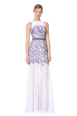 tadashi shoji purple lace dress Tadashi Shoji Pleated Maxi Dress