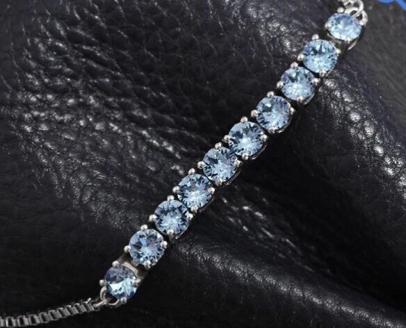 Auténtica pulsera AquaMarine Swarovski cristal Bolo. Foto 2 de 4