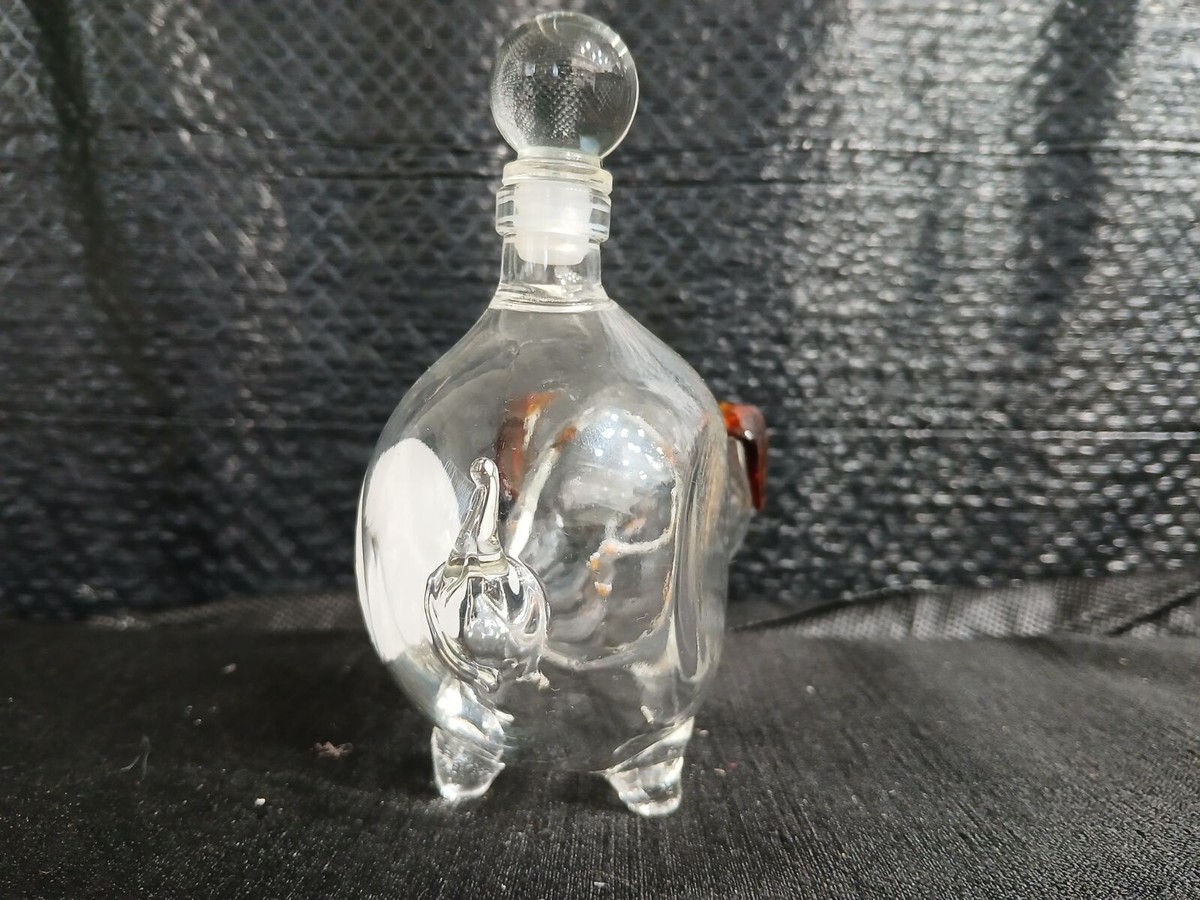 Emperor Napoleon Brandy XO Clear Glass Empty Pig Shape Bottle | eBay