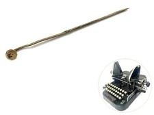 Original M Key for Oliver No.3 Typewriter Antique Part No.4 Keytop Keyboard thumbnail