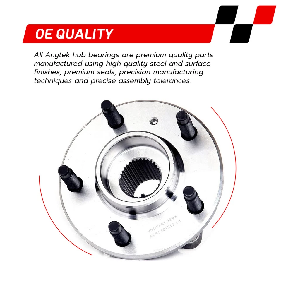 Пара подшипников ступицы заднего колеса для 1995-2004 Mitsubishi Eclipse Dodge Avenger 2WD - Изображение 3 из 4