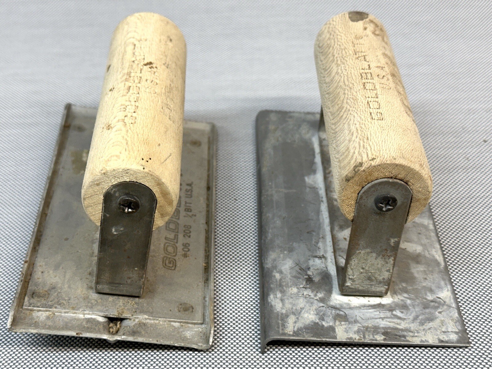 Goldblatt Concrete Joint Edger & Groover Tools Grooving Edging Wood Handles