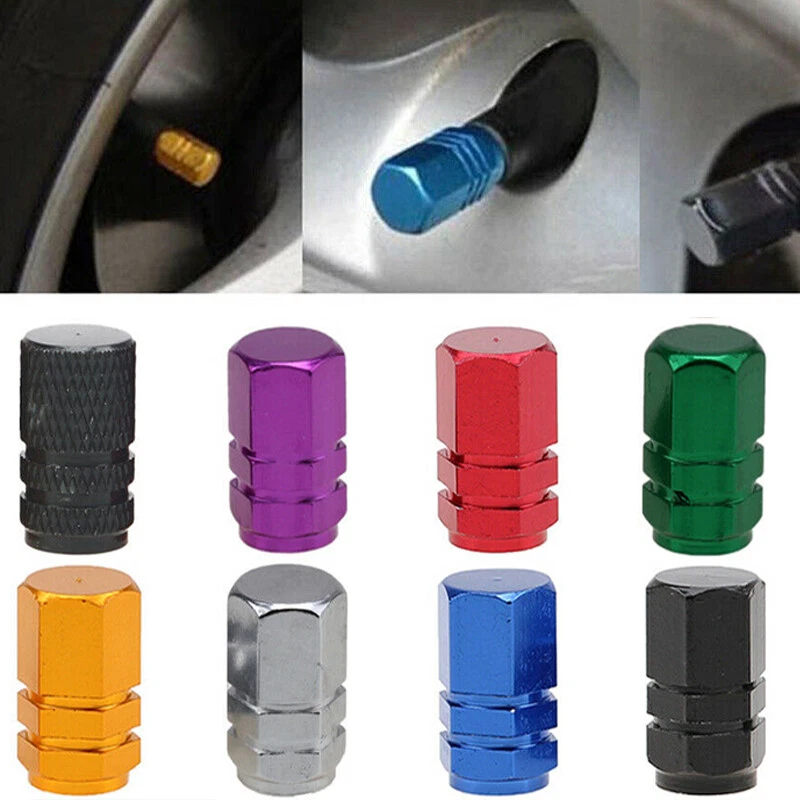 Juego de tapas antipolvo de vástago de válvula de aire para llantas de coche de aleación de aluminio 1/2/5/10 Foto 2 de 4