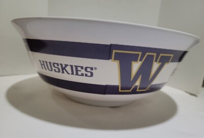 #ad #ad Washington Huskies Large Bowl College chip or serving bowl 12 inches round $4.99