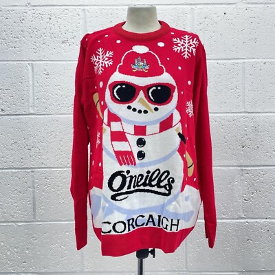It Snow White Sweater Walmart O'NEILLS RED CHRISTMAS JUMPER