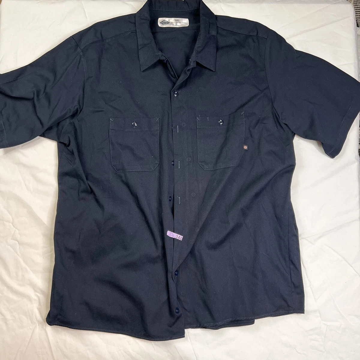 dickies work button up