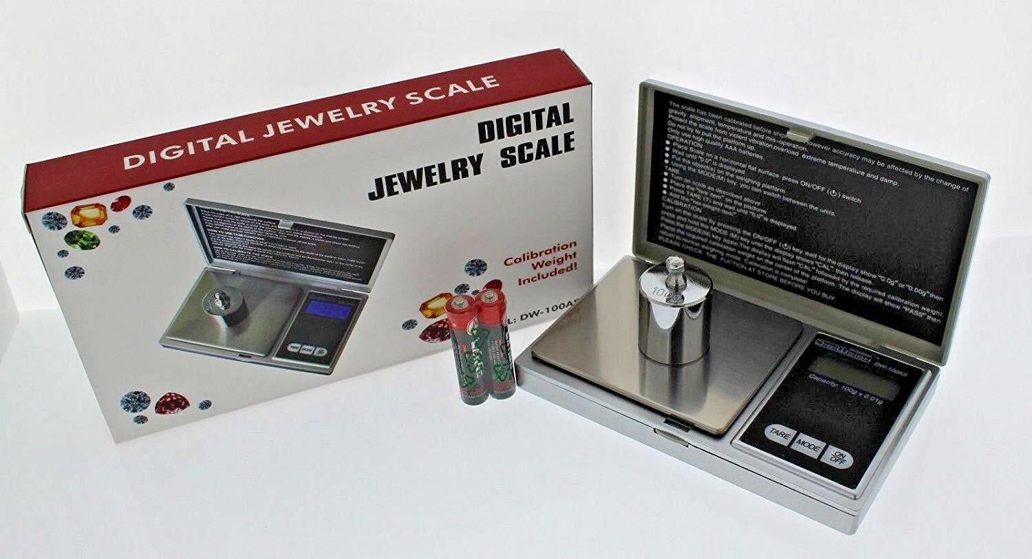 100g x 0.01g DigiWeigh Digital Scale DW-100AS Jewelry Balance Weight by DigitalJ