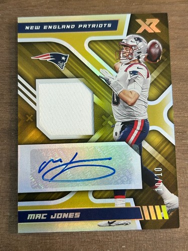 2022 Panini XR - GOLD - MAC JONES Jersey Auto #10/10 - Patriots
