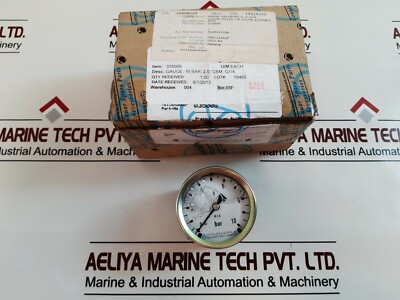 J.P. Sauer & Sohn Manometer 0-10 Bar