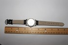NEW Walt Disney World Mickey Mouse Watch Silver Tone Leather Limited New Battery — photo 5