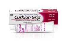 Cushion Grip Soft Thermoplastic Denture Adhesive 1 Oz