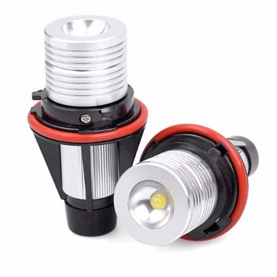 2X Angel Eyes Halo LED Lights Bulb For BMW E39 E87 E64 E63 E65 E66 E53 X5 E83 Foto 4 de 4