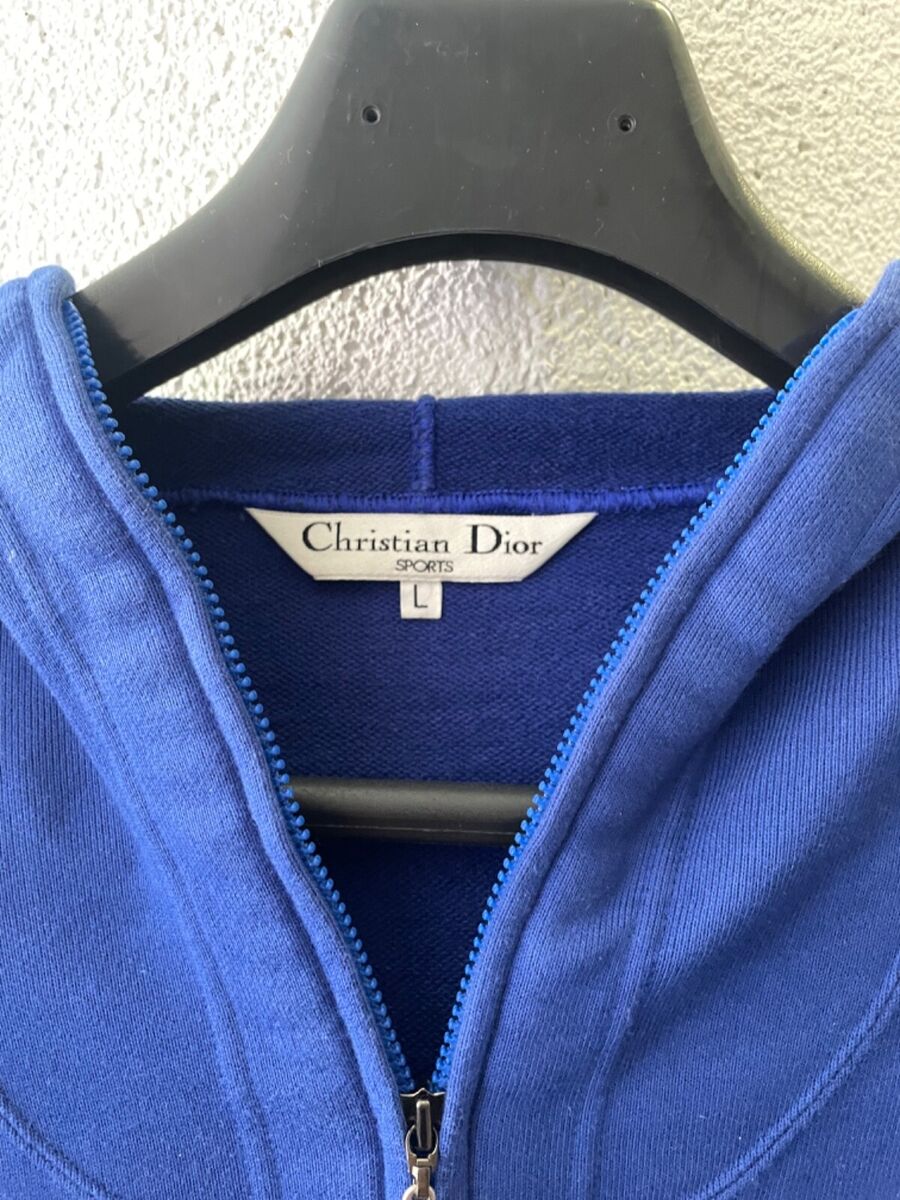 Dior Sports Hoodie Christian 90s Vintage Zip Sweater | eBay Dior Sports Hoodie Christian 90s Vintage Zip Sweater | eBay