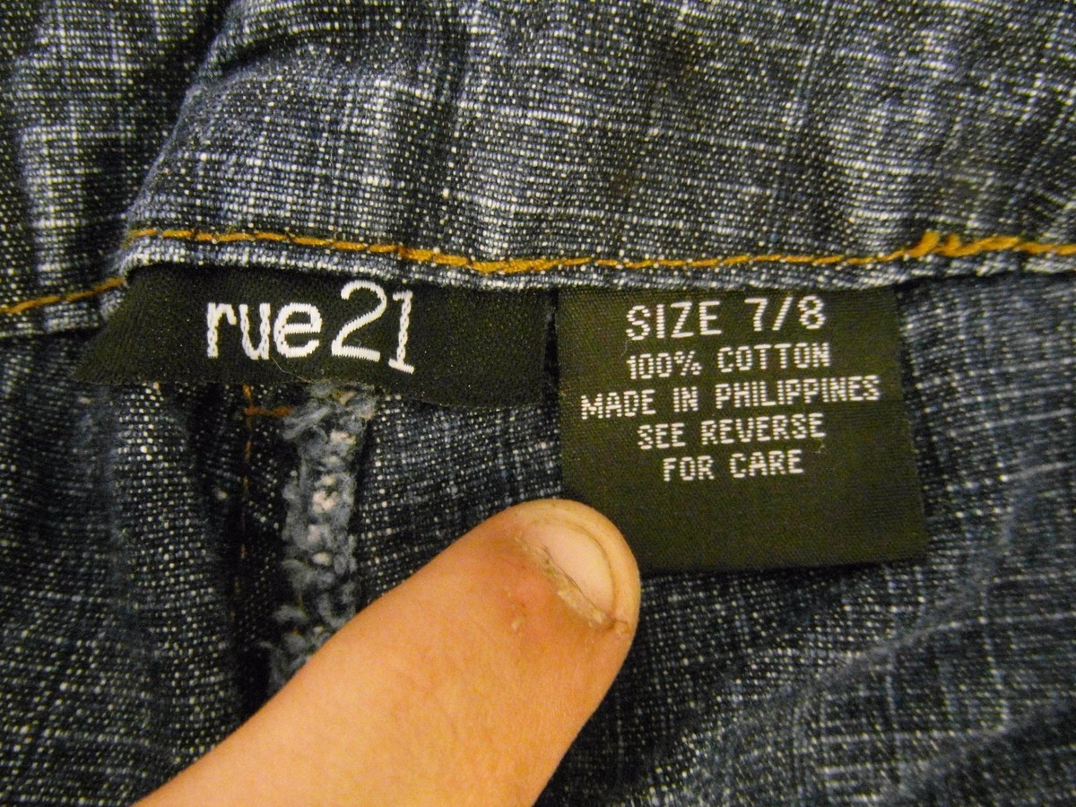★Rue★ Adult Women's Rue 21 Dark Blue 100% Cotton Denim Zipper Fly