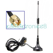 5dbi 433MHz Antenna SMA Male Plug GSM 9.84ft Cable 3M Magnetic For Ham radio