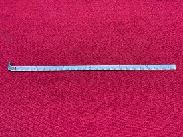 Starrett CH610N-6 Narrow Spring-Tempered Steel Rule with Inch Graduations, Hook - Image 3 of 4