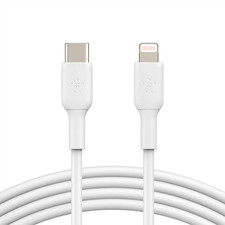 Belkin BoostCharge USB-C to Lightning 1m Charging Cable MFi-Certified - White