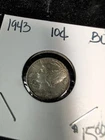 1943 10C Mercury Dime Uncirculated