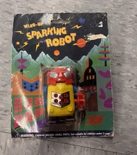 Vintage Wind up Sparking Robot- New In Package! 🛑