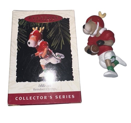 Hallmark 1993 "Blitzen" Ornament - #8 in the Reindeer Champs Collector's Series - Picture 1 of 5