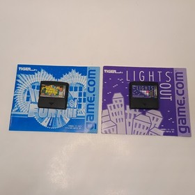 Tiger Game.Com Game Lot. Wheel of Fortune/Lights Out. Manuals Included.
