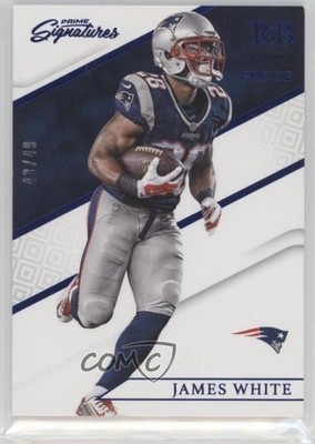 2016 Panini Prime Signatures Prime Proof Blue 43/49 James White #162 0f8