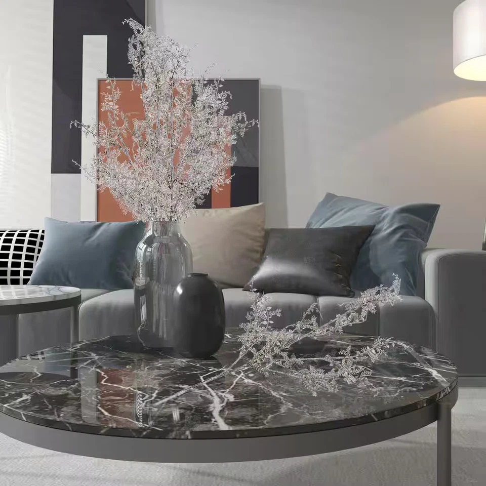 27 pulgadas Spray Helecho Serpiente Artificial Marrón y Blanco, 6 Sprayes por Pack Foto 4 de 4