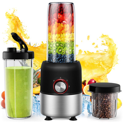2-In-1 Multipurpose Blenders for Smoothies with 22Oz No-Bpa Portable Bottle, Cof