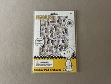 Officially Licensed Peanuts Sticker Pad Includes 4 Sheets  300 Stickers New 