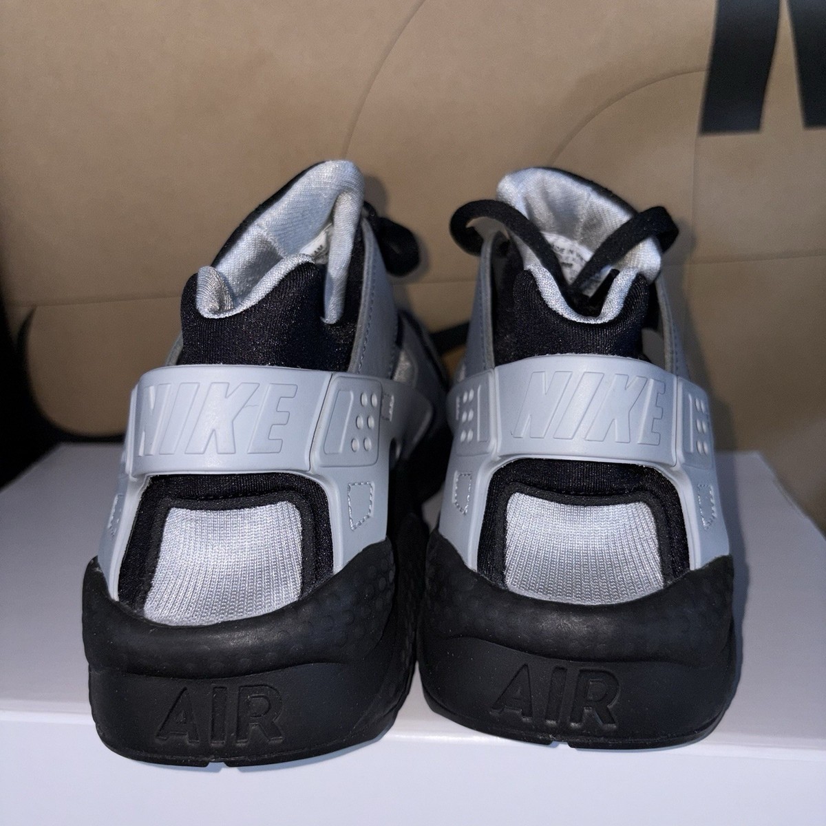 NEW Nike By You Air Huarache Black White Gunmetal Gray FD9781 900