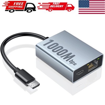 Universal Gigabit Ethernet Adapter for Fire TV Stick & Chromecast - Plug & Play