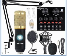 Podcast Equipment Bundle Home Studio Recording Kit Music Mixer Headphones V8S US