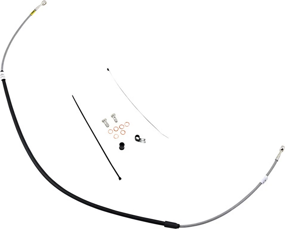 Kit de línea de freno de acero inoxidable Galfer Brakes delantero transparente de acero inoxidable FK003D217-1 Foto 2 de 4