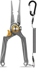 TRUSCEND Lockable Handy Fishing Pliers with Innovative Ergonomical Handle, Co...