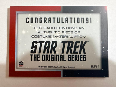 Star Trek Connections Captain James T. Kirk SR1 Relic Card | eBay