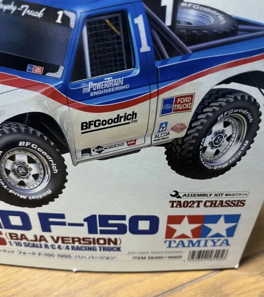 Tamiya Ford F-150 1995 Baja Version 1/10 Scale TA02T Chassis 4WD Electric RC - Image 3 of 4