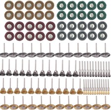 40 Pcs Buffing Wheel Set  72 Pcs Wire Brushes Set, 1/8'' Shank Accessories f...