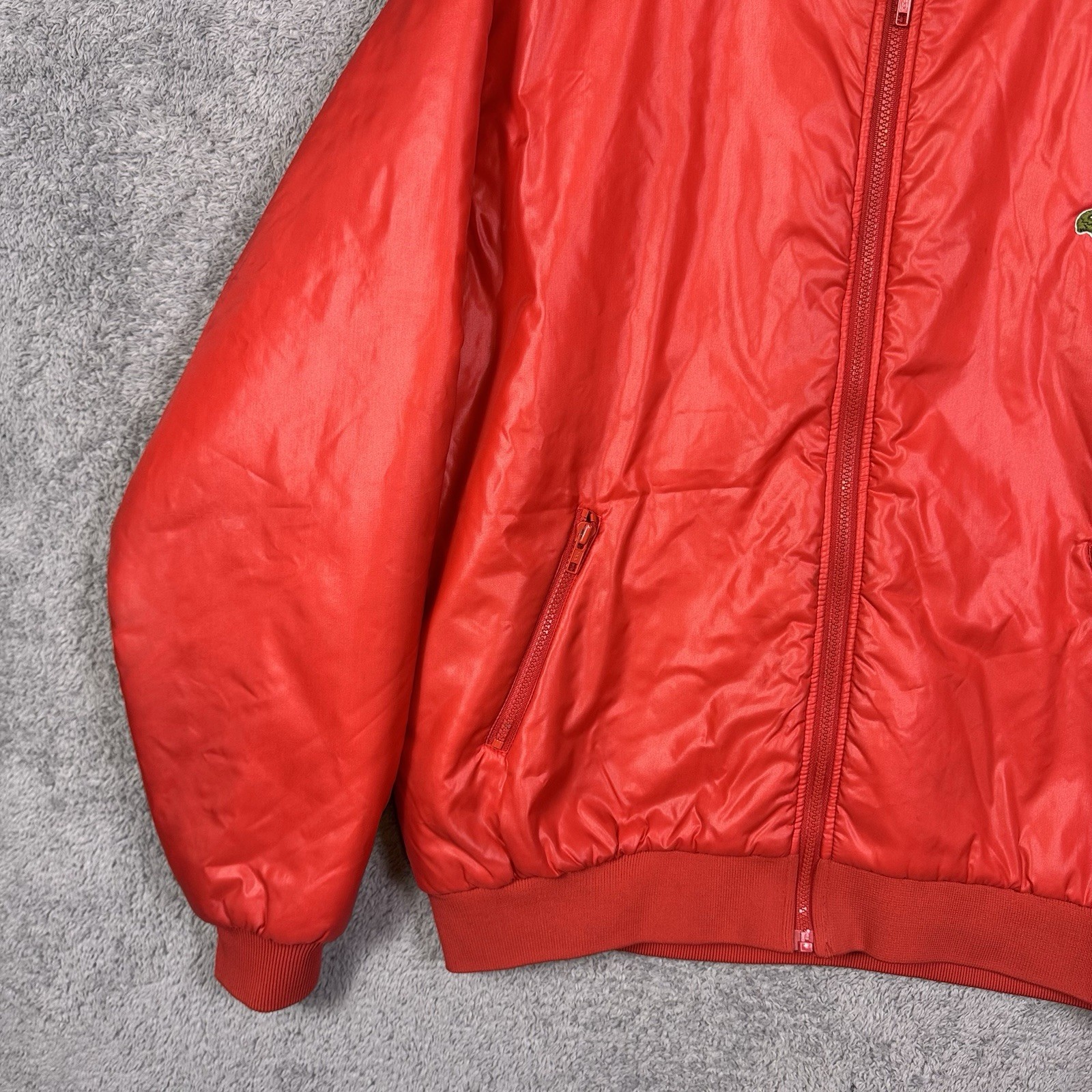 Vintage Lacoste Jacket Mens XL Full Zip Club Windbreaker Track Hooded Nylon 8998 thumbnail 2