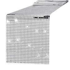 2X(Glitzer Metall Tischdecke für Disco Tanz Party Hochzeit A4S3)1109
