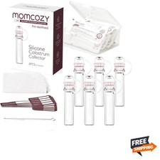 Colostrum Collector Reusable Breast Milk Collector with Storage Case and Cott...