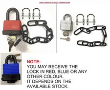 Wheelie Bin Lid Chain Lock System Easy to Install Stop ID Theft & Stop Fly Tip