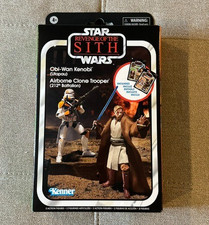 STAR WARS Vintage Collection VC398 VC399 Airborne Clone Trooper Obi Wan SITH 2pk