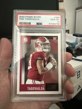 2020 PANINI SCORE FOOTBALL CARD #369 TUA TAGOVAILOA RC PSA 10 NFL MIAMI DOLPHINS