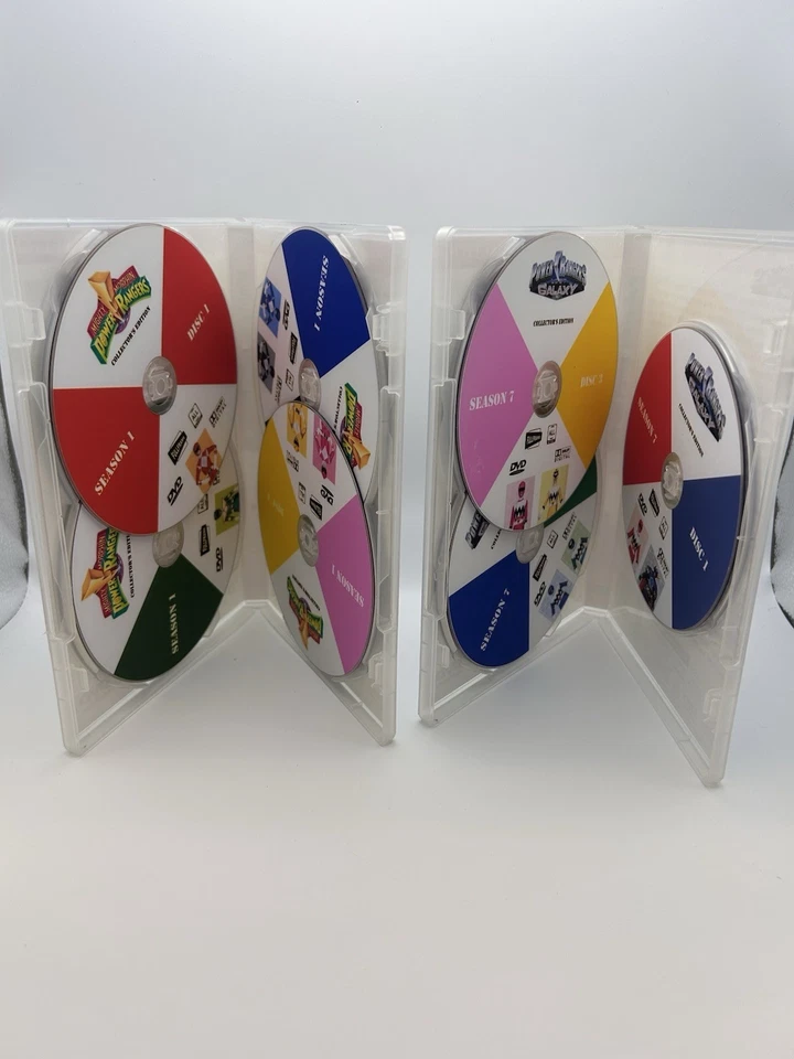 POWER RANGERS Multiple Seasons RARE 90s Collectors Edition DVDs Mighty Morphing Foto 3 de 4